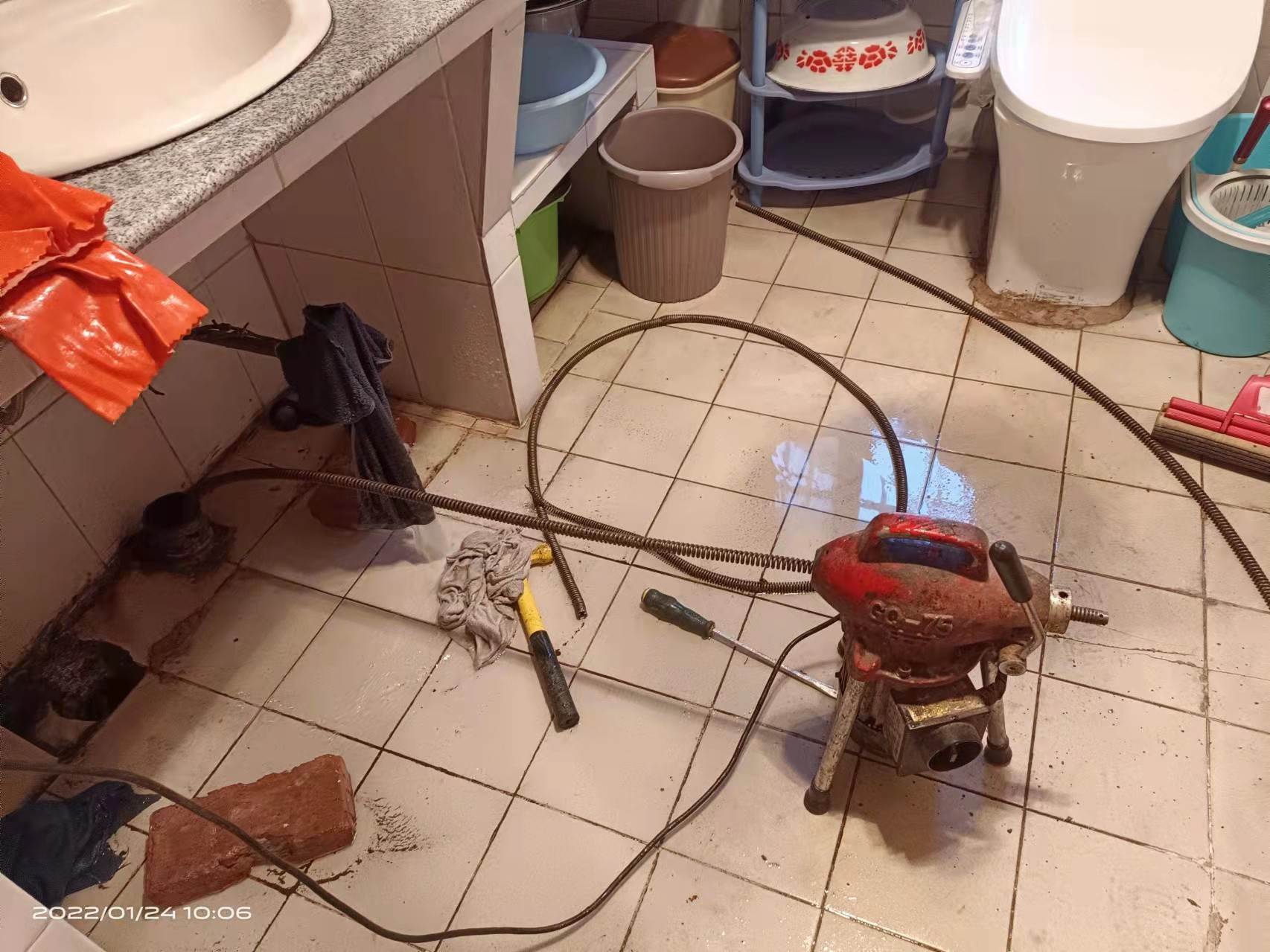 望奎疏通厨房下水道，地漏疏通